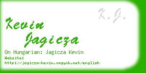 kevin jagicza business card